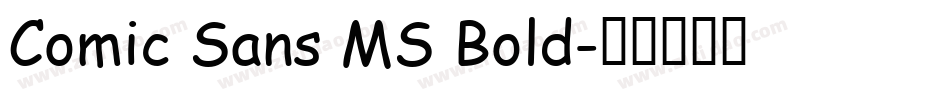 Comic Sans MS Bold字体转换